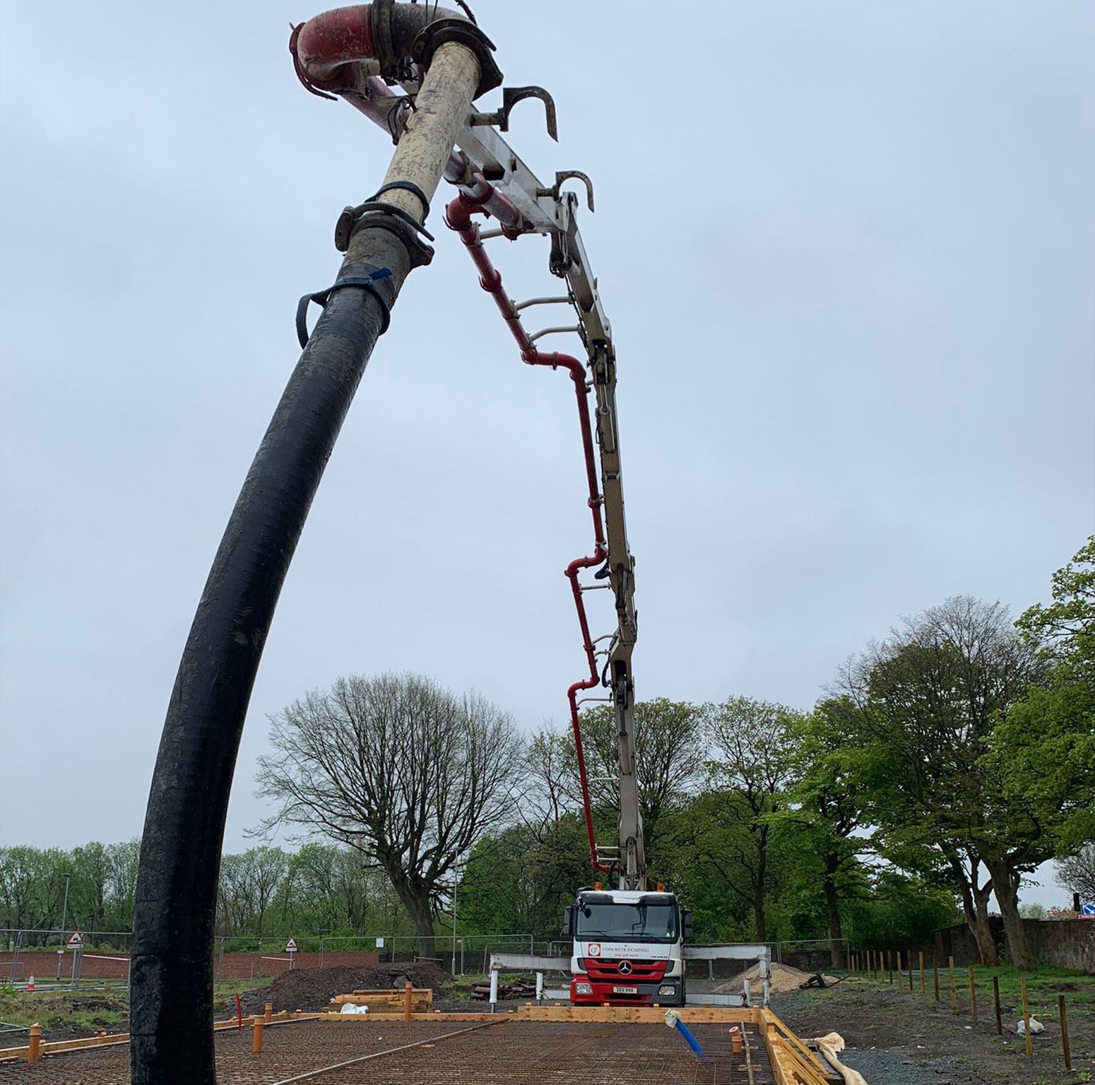 Domestic concrete pumping